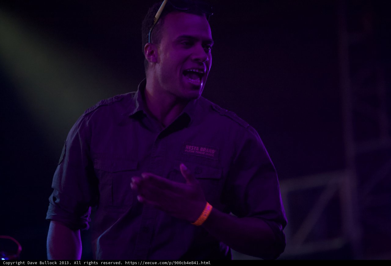 Dynamite MC rocking Coachella stage