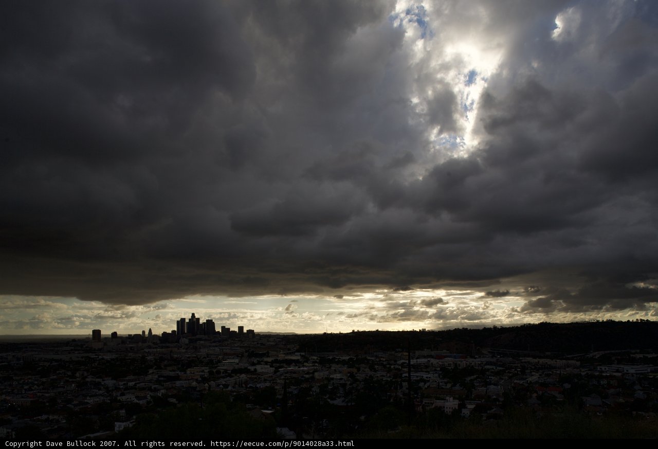 Cumulus Storm Clouds Over San Francisco