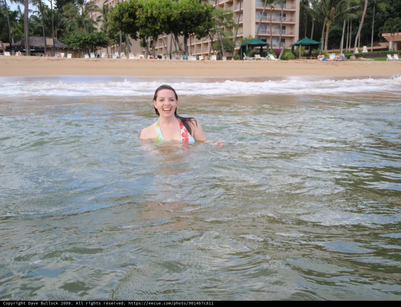 Joyful Ocean Swim at Hawaiian Beach Resort
