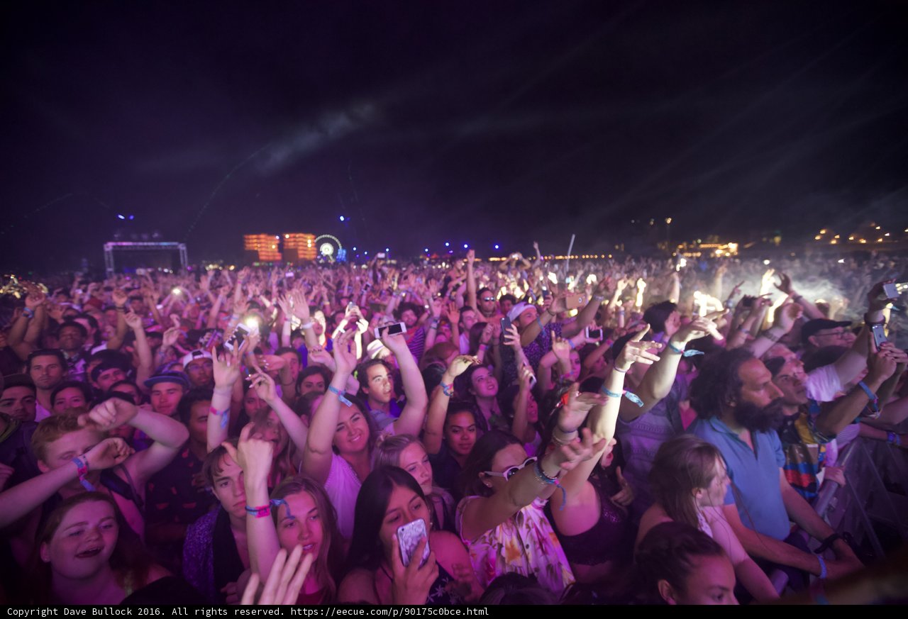 Ashley Everett among the Massive Crowd at Coachella 2016