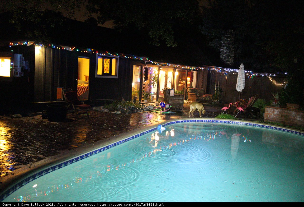 Nighttime Oasis at a California Resort