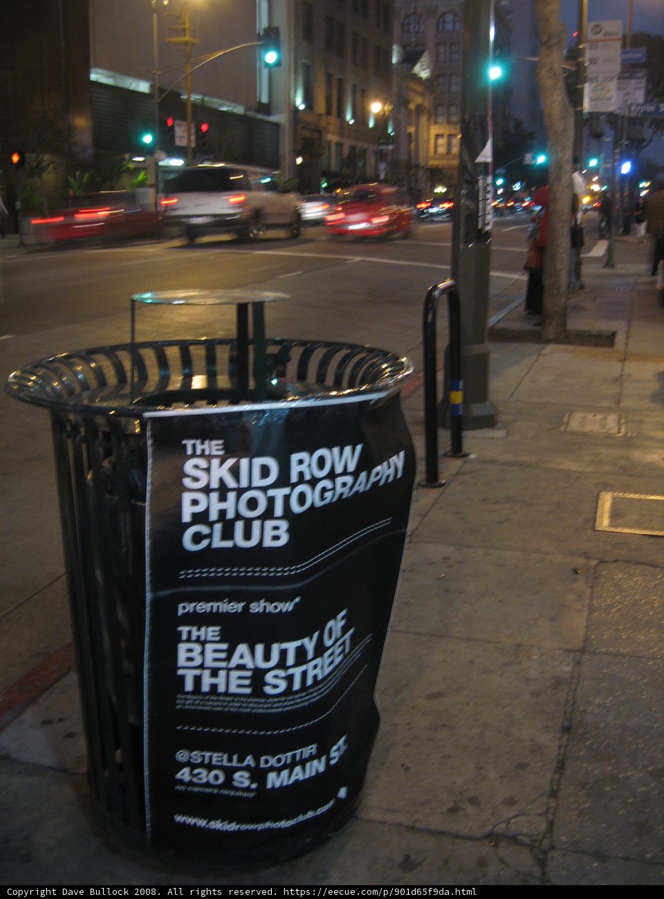 Trash Can Poster in the City