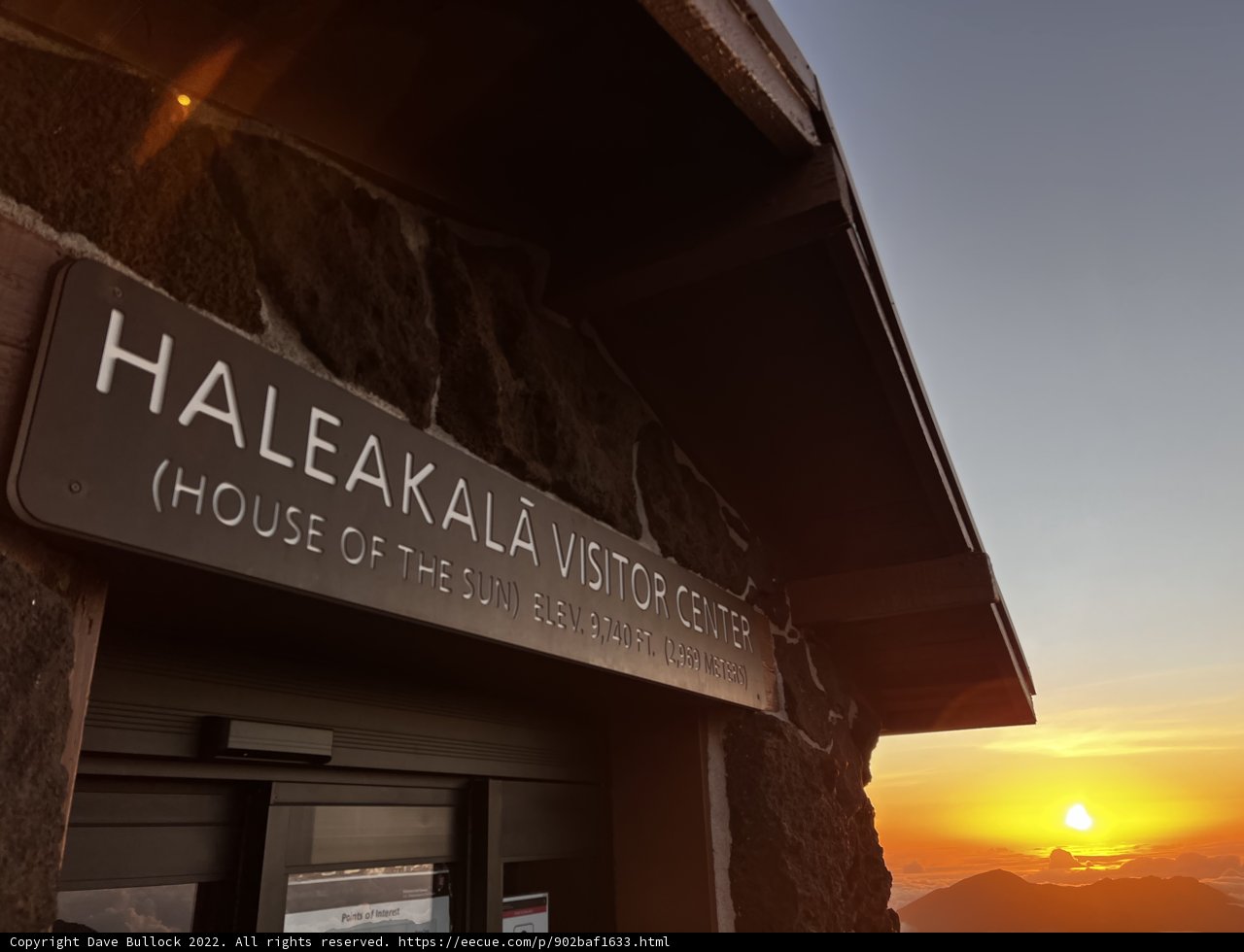 Summit Sign at Haleakala National Park