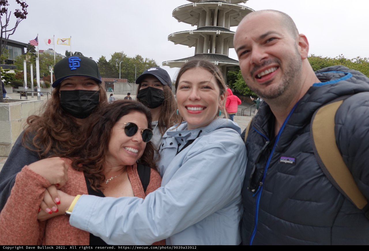 Friends Group Selfie at Japanese Peace Pagoda