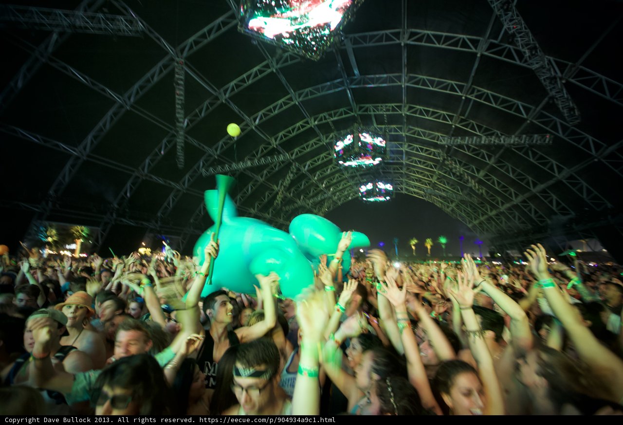 Coachella's Electric Night Sky