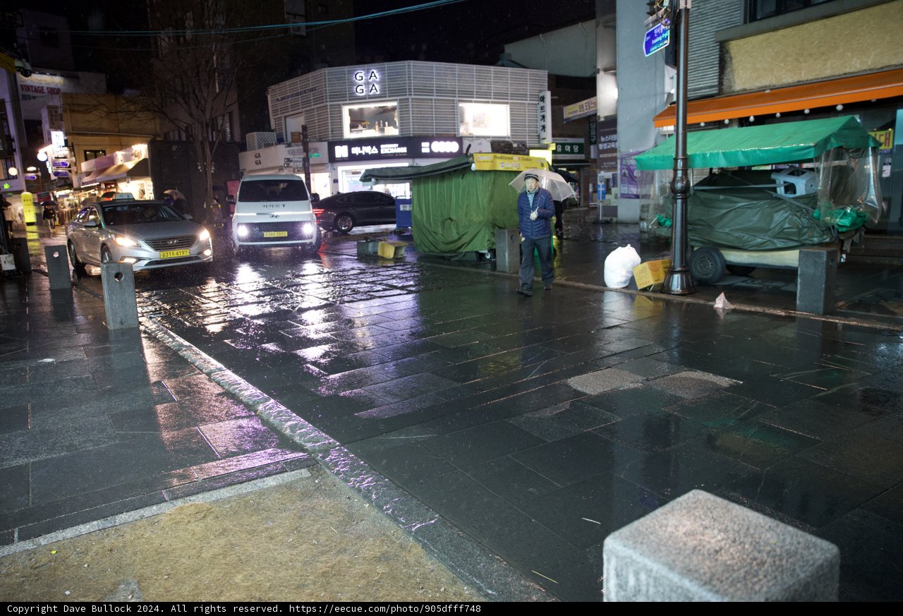 Mystical Metropolis: A Drenched Night in Korea