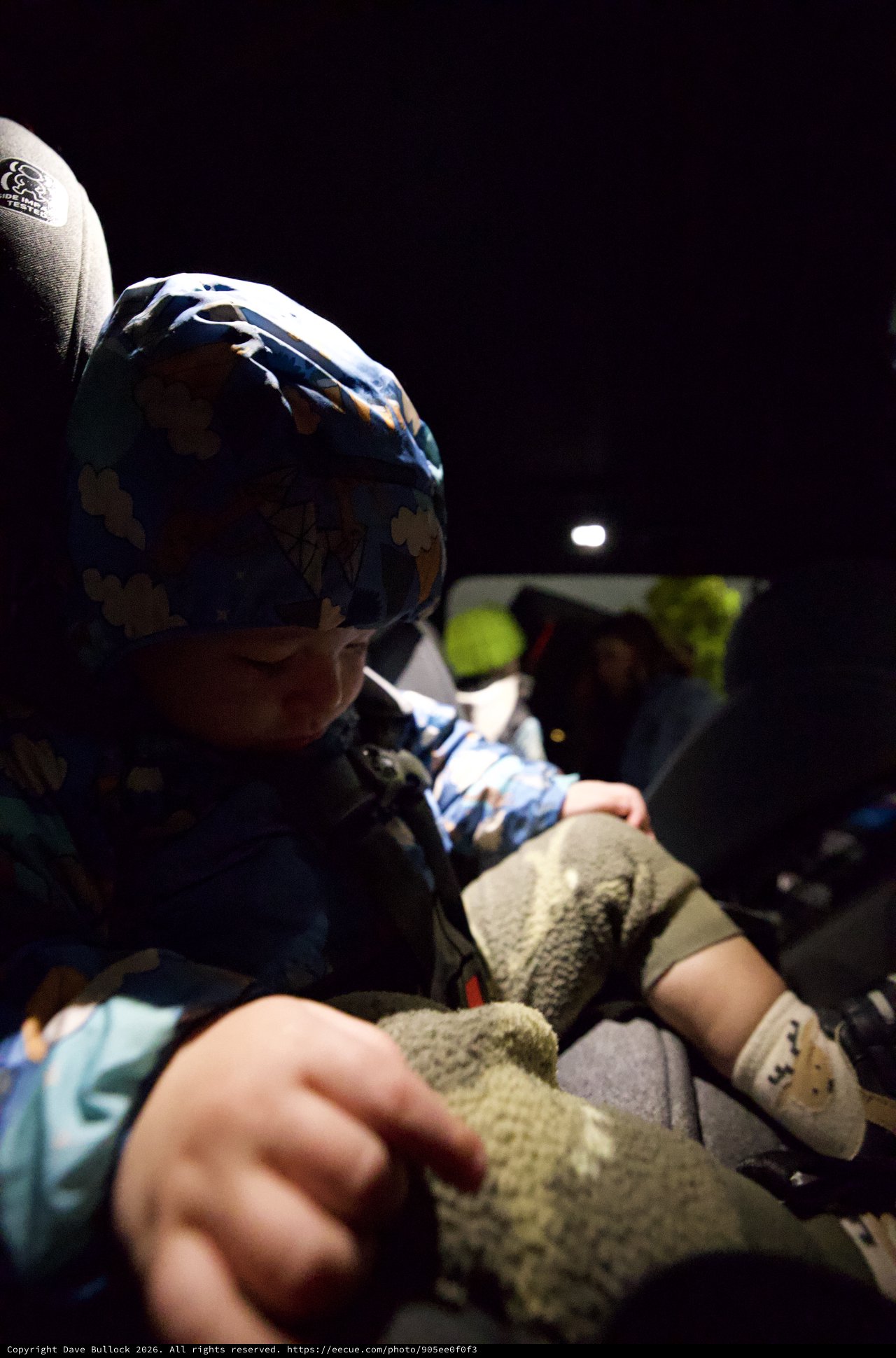 Nighttime Child Safety Check in Cycling Gear
