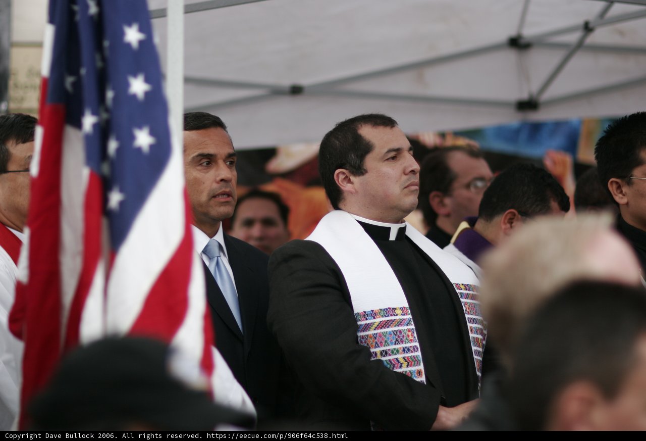 A Priest and the American Flag
