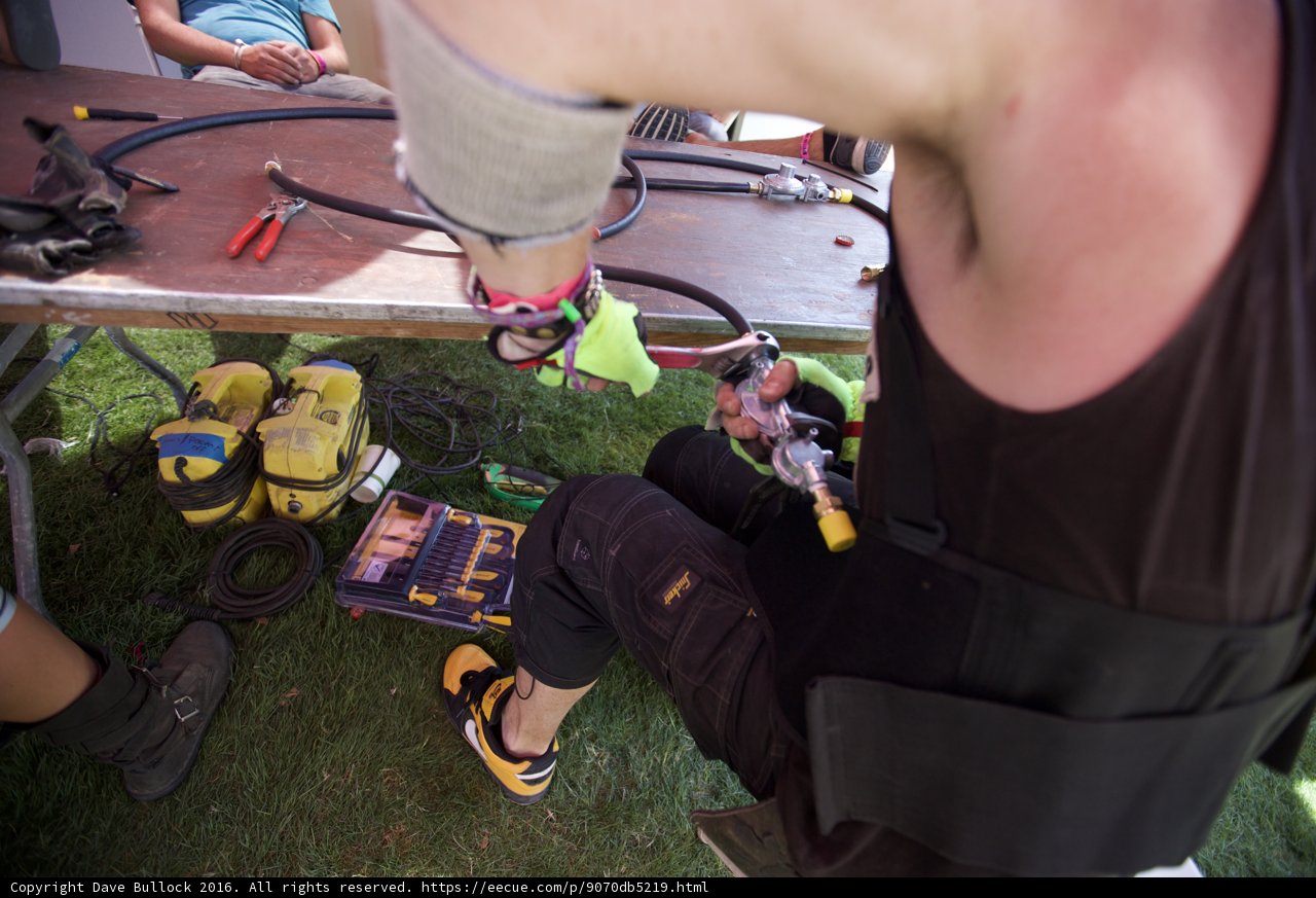 Bike tune-up in the great outdoors