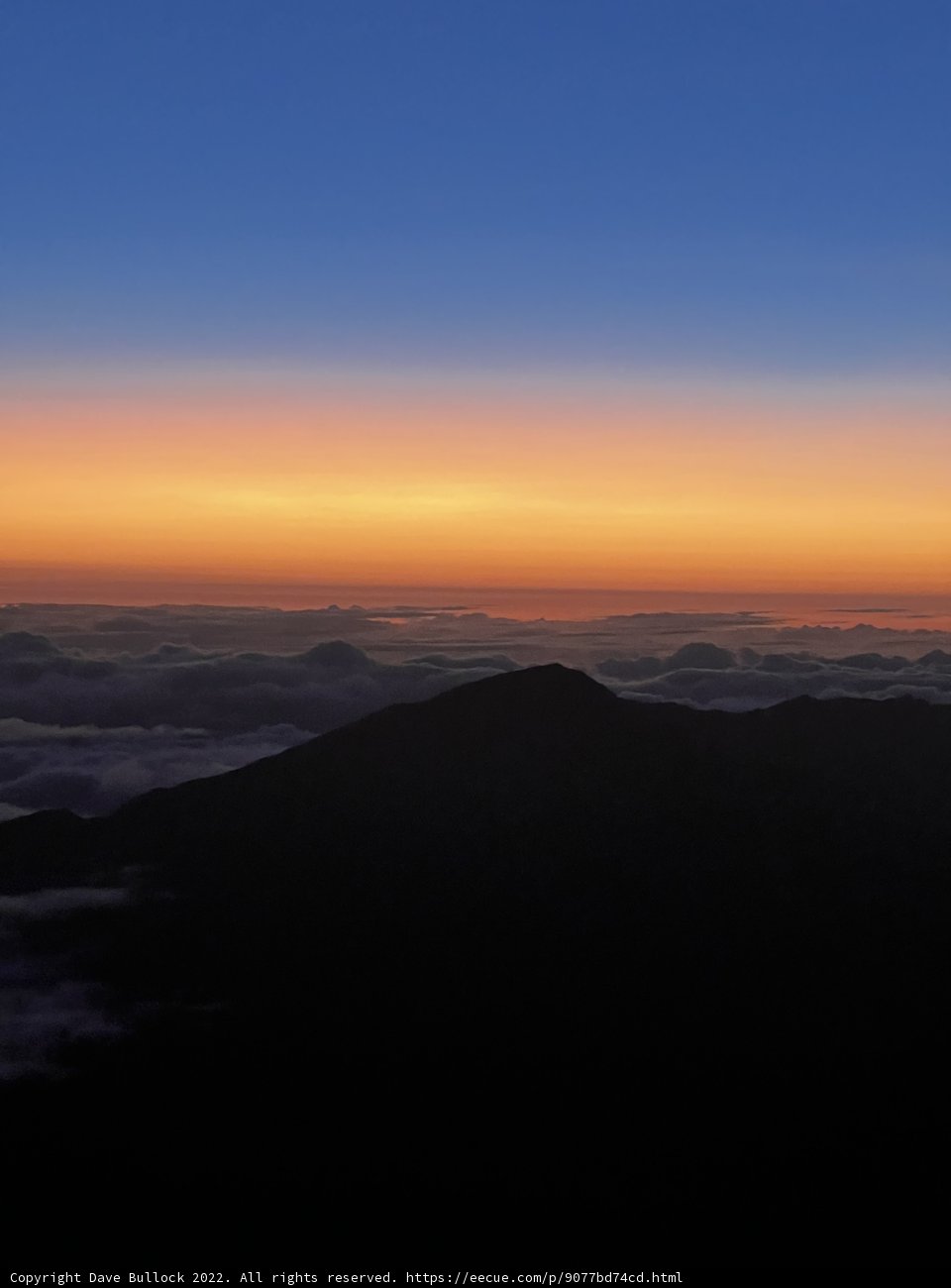 Majestic Sunset over the Haleakalā Mountains