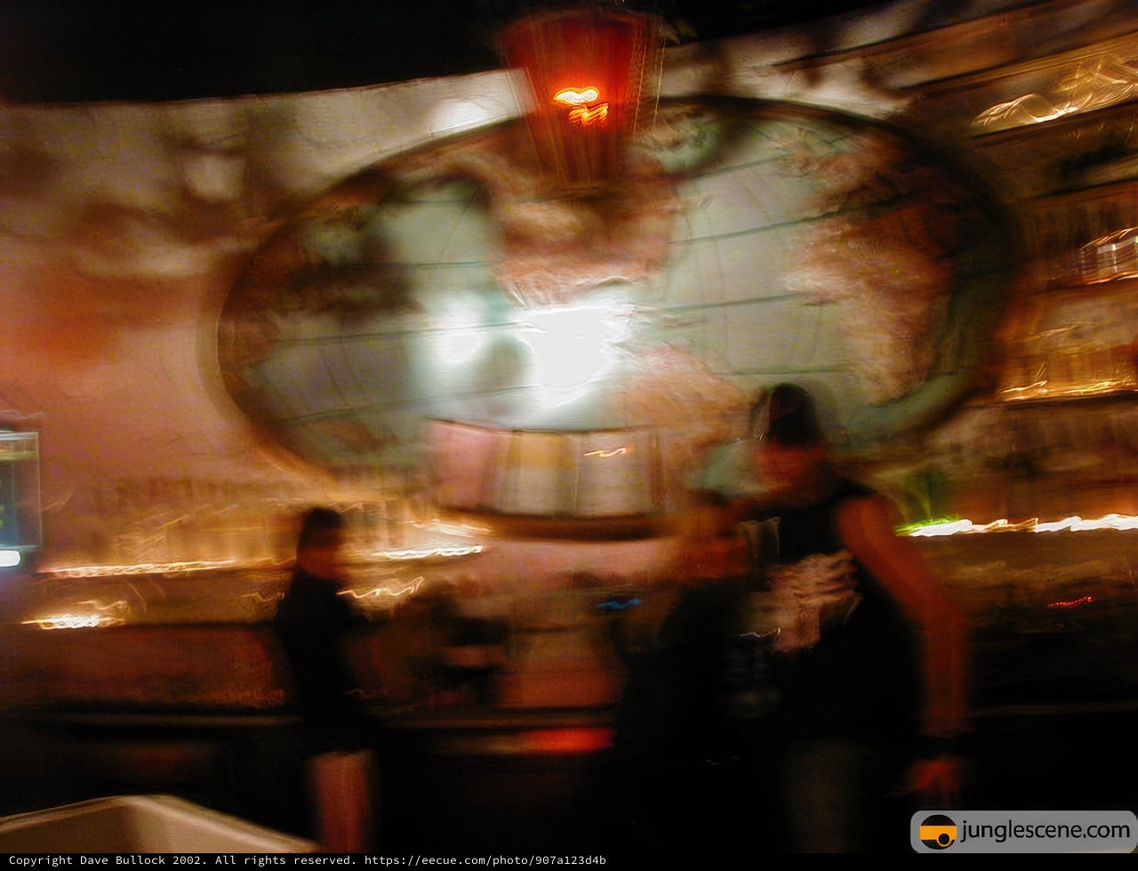 Blurred Nightlife at the Urban Club