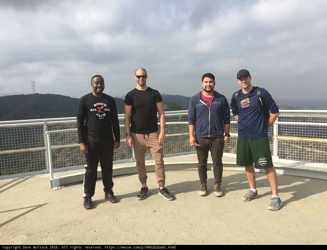 Four Friends Admiring the Scenic View