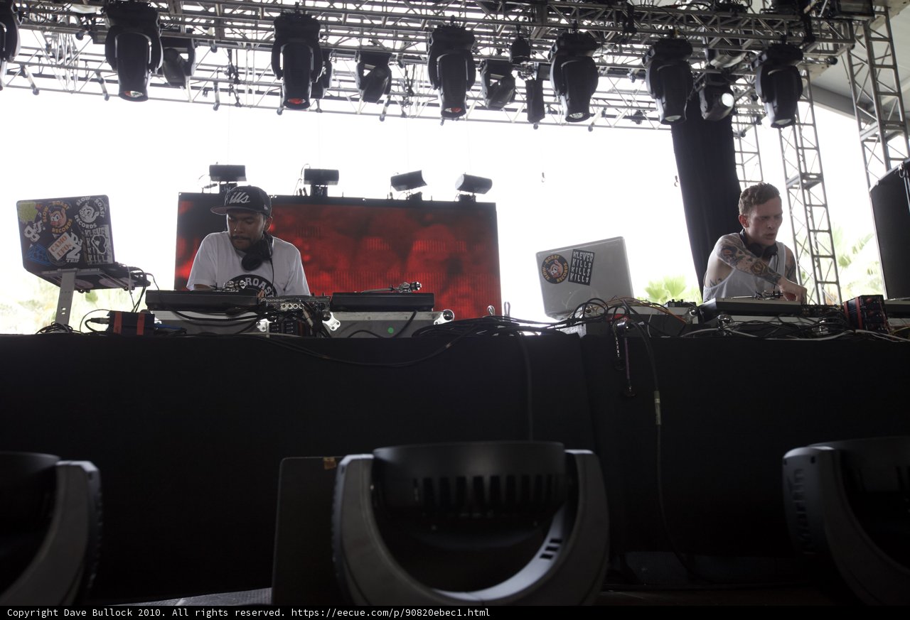 The Dynamic Duo on the Coachella Stage