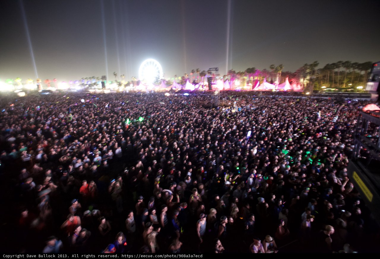 Concert Chaos Under the Night Sky