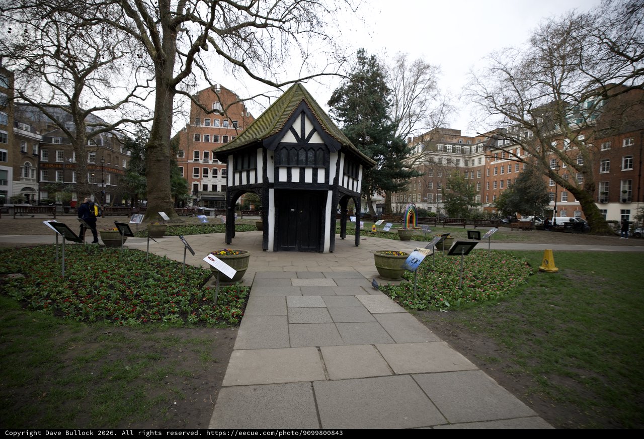 Historic Tudor Pavilion in London Garden Square