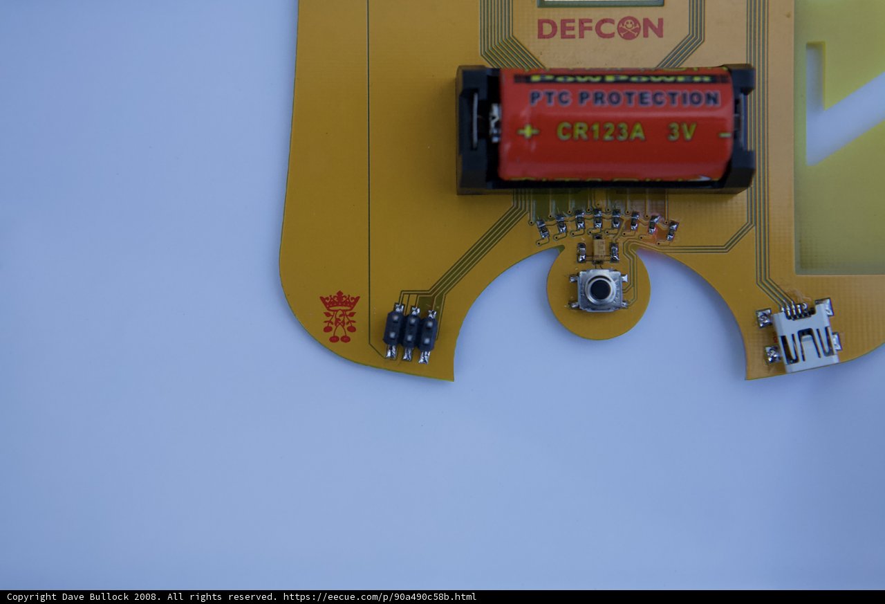 Electronic Components of Defcon Badge