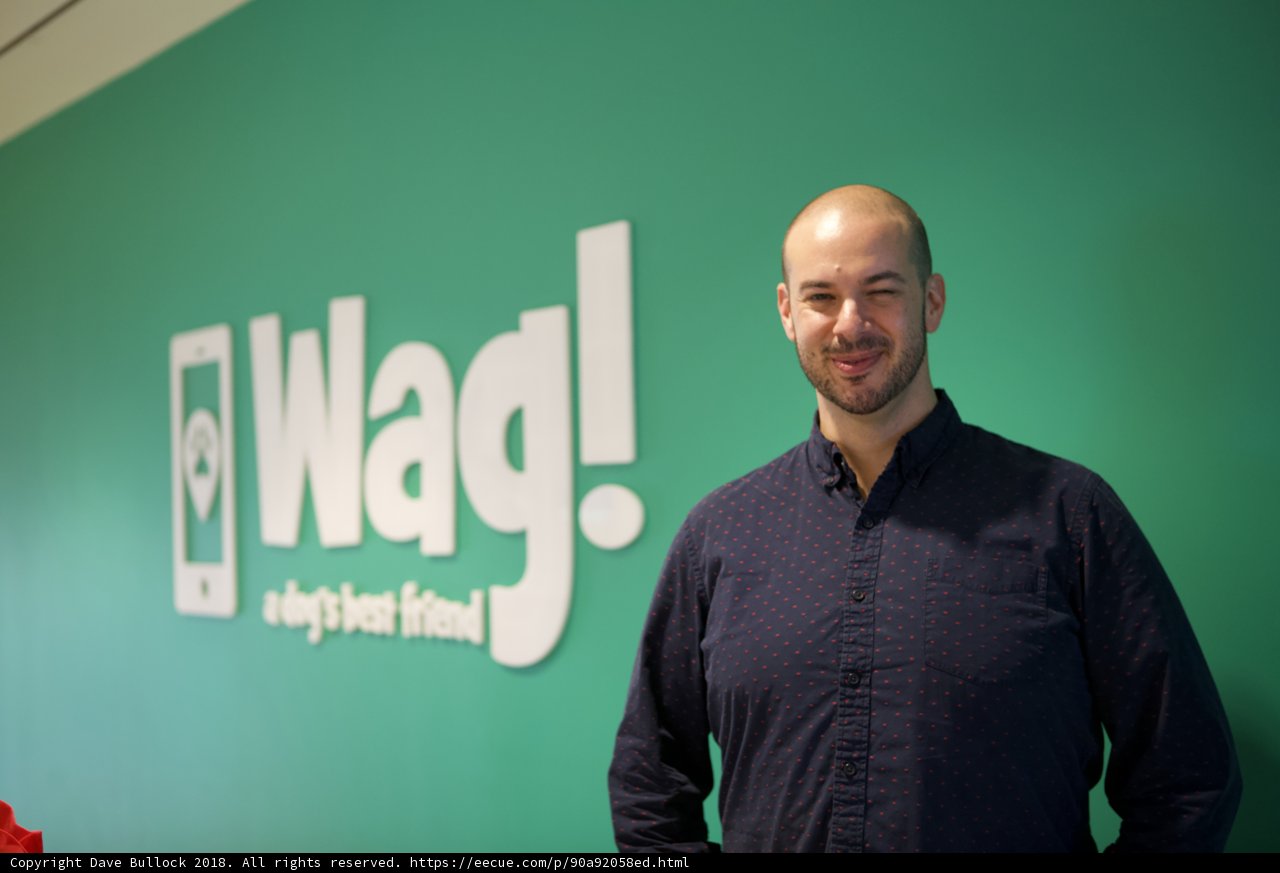The Smiling Man in Front of the WAG Logo