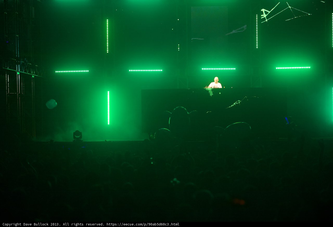 Green Spotlight at Coachella Concert