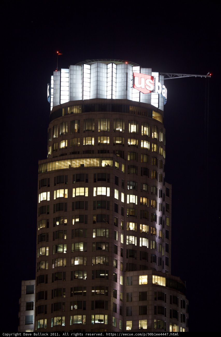 Towering Metropolis at Night