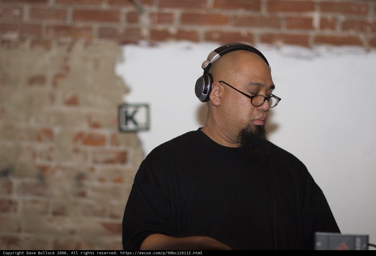 DJ Rhettmatic Jams Out with Headphones on