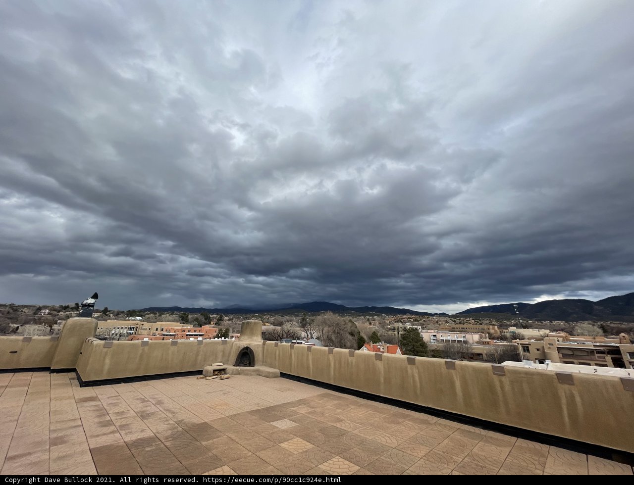 Stormy Sky Over the Colorado Cityscape