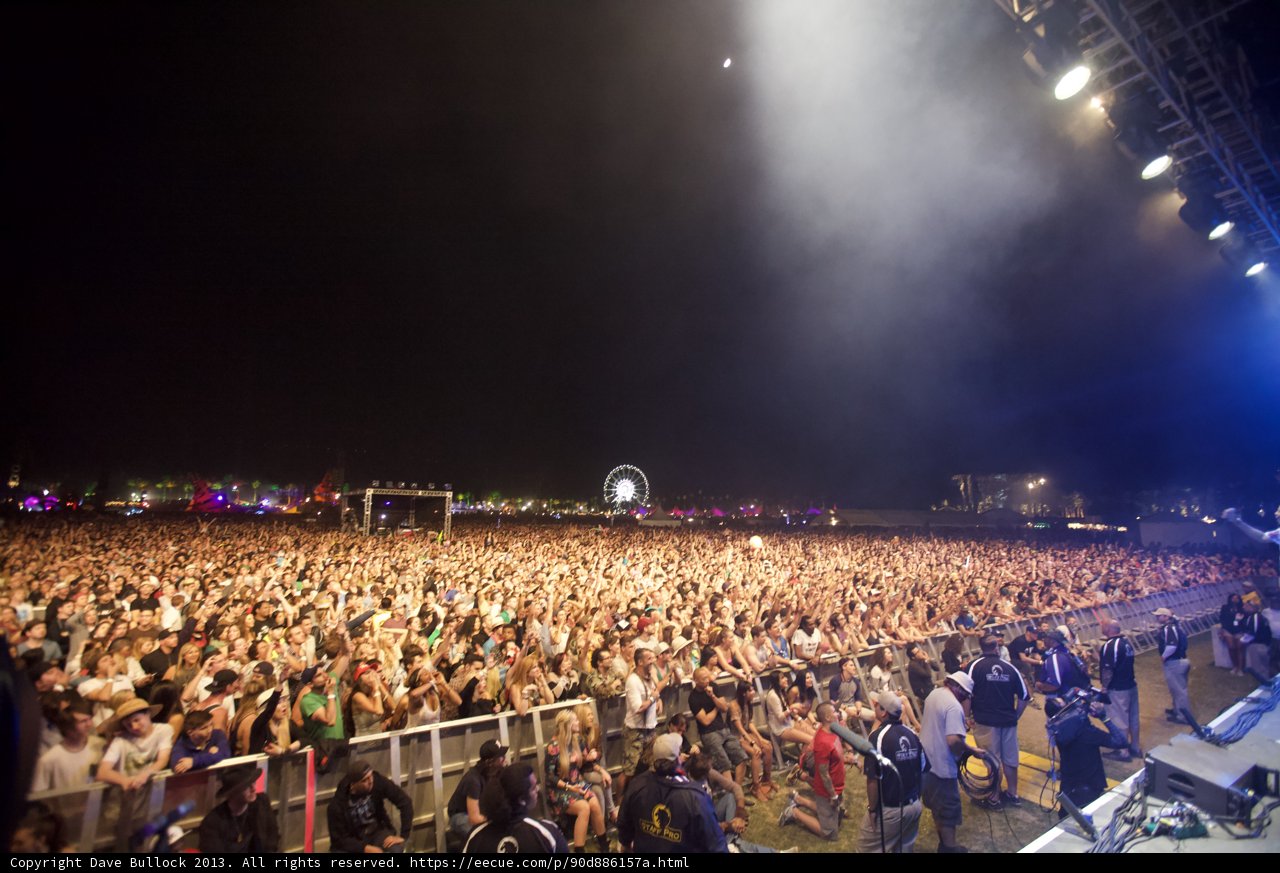 Night Sky Alive with Music Fans