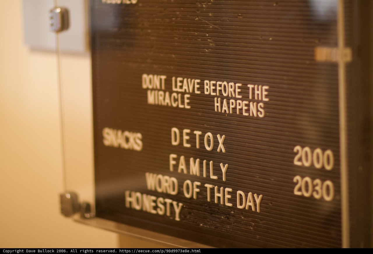 Detox Family Word of the Day Sign