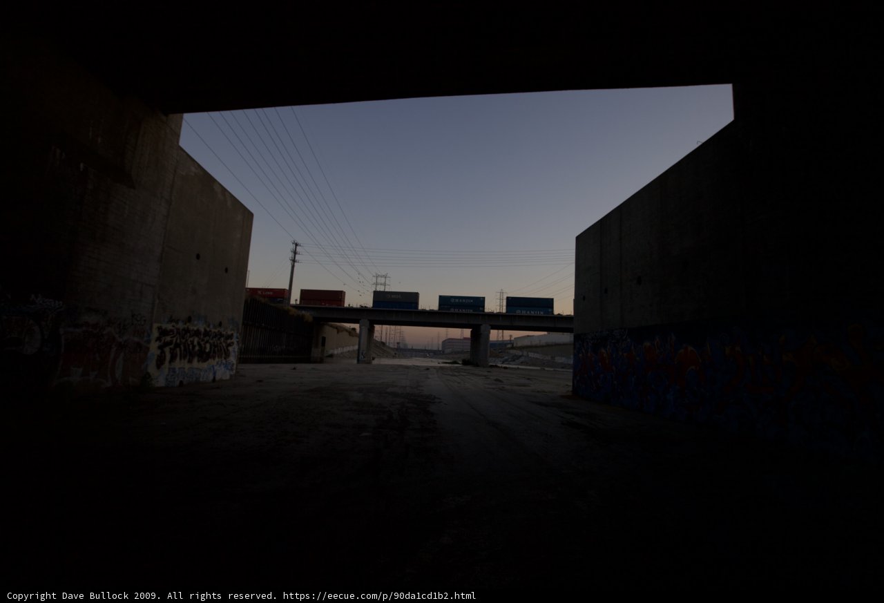 Graffiti-Lined Tunnel of the LA River