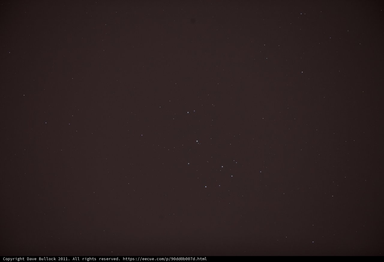 A Glimpse of the Night Sky
