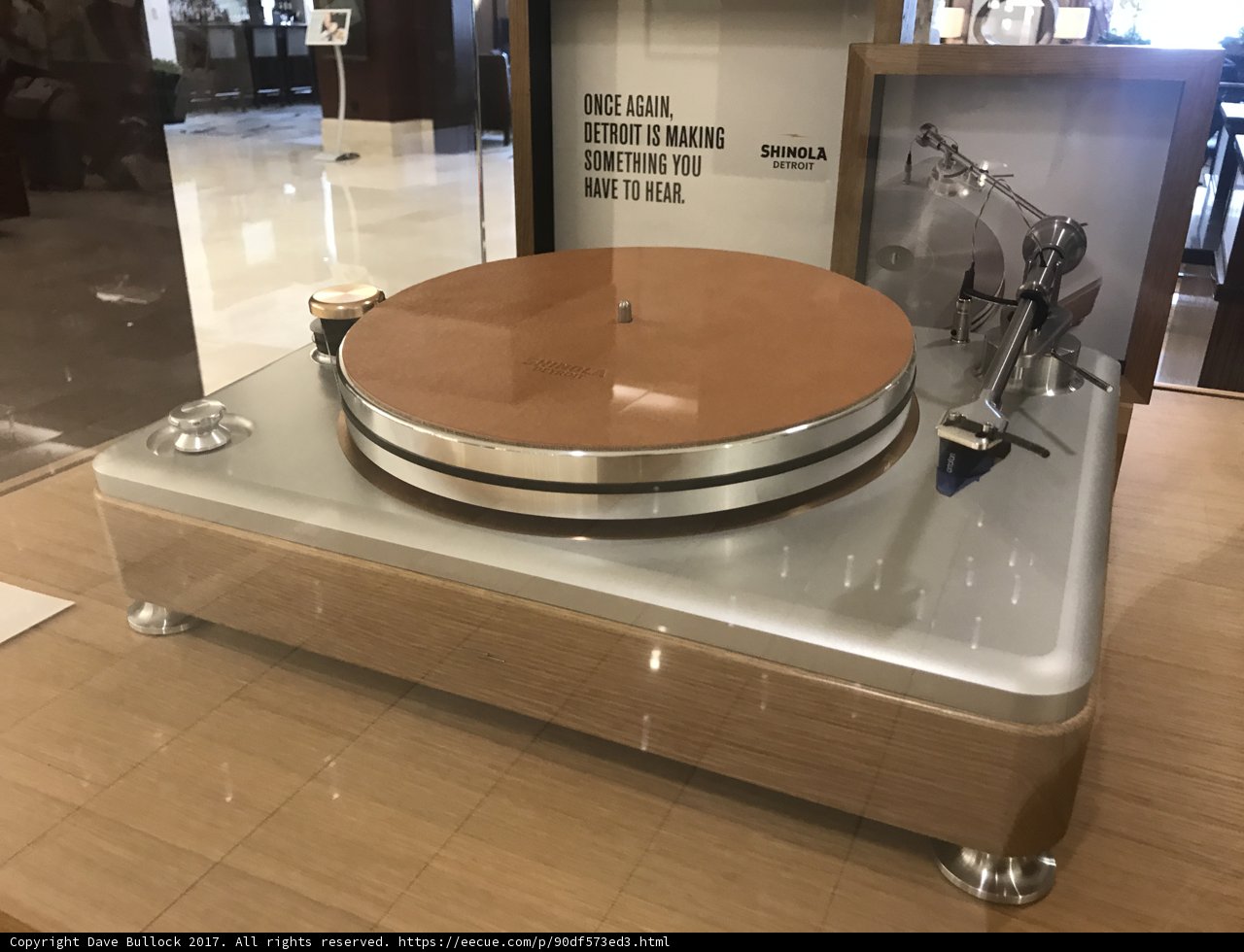 Vintage Turntable on Wooden Tabletop