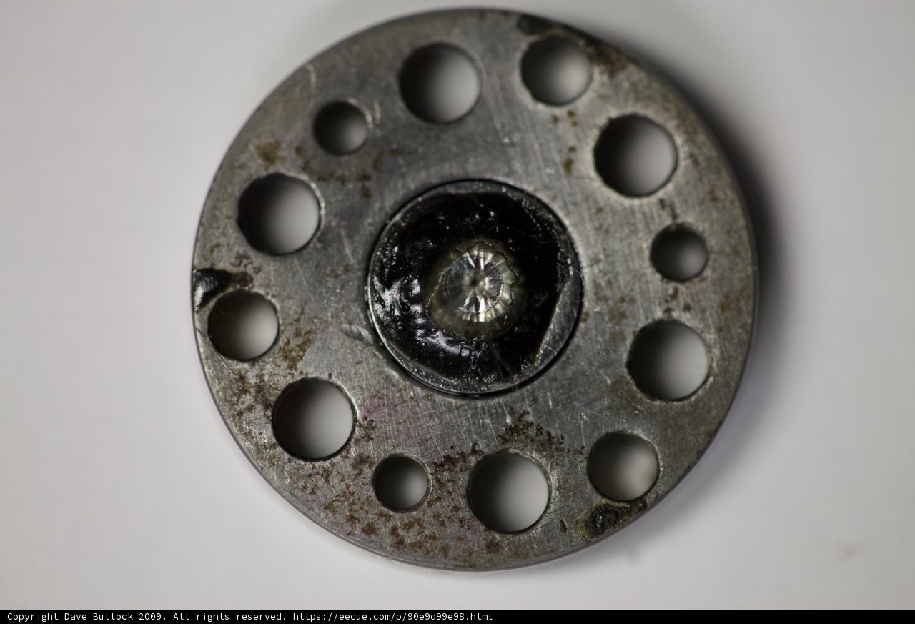 Close-Up of Spoked Metal Object
