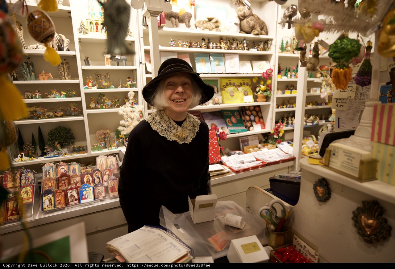 Shopkeeper at Charming Santa Fe Gift Store