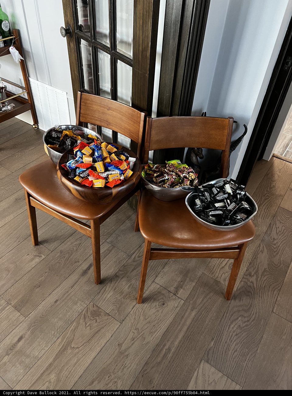 Brunch for Two in Stained Wood Chairs