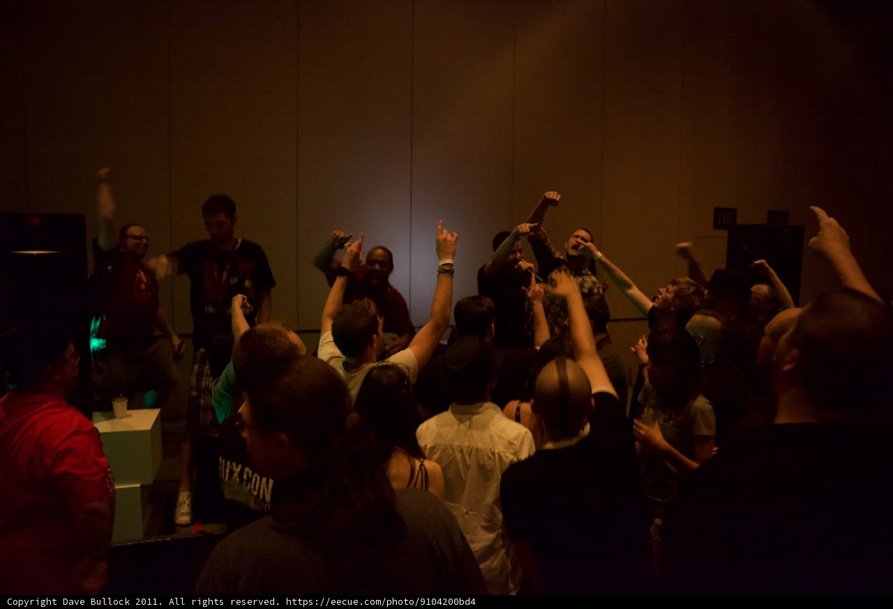 Concert-goers Groove to the Beat