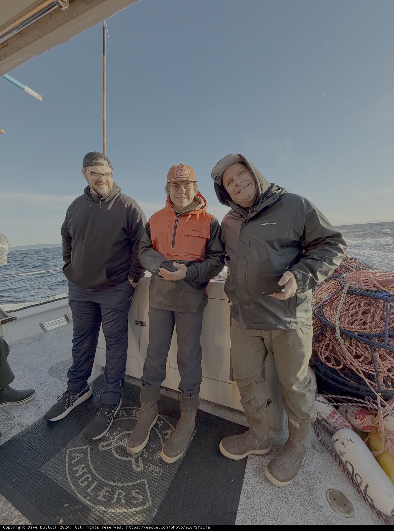 Three Friends on Maritime Fishing Adventure