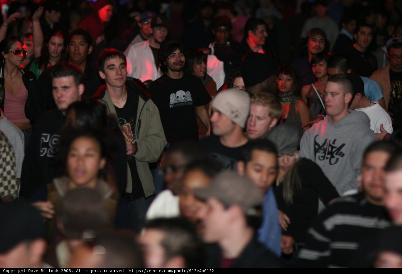 Chelsea Rendon Stands Out in a Sea of Fans at Bass Rush 4 Year Concert