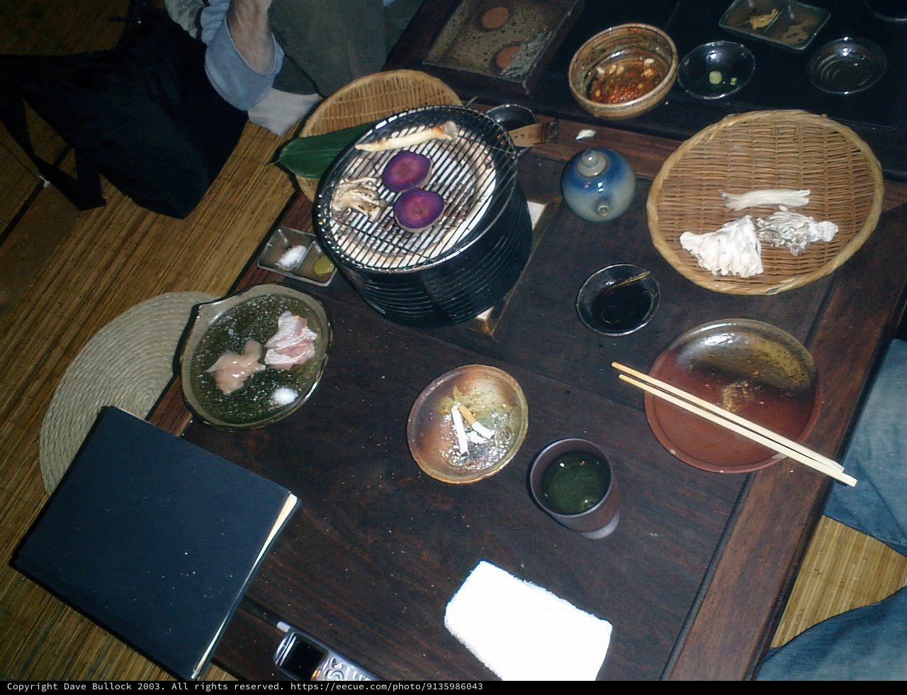 A Delicious Meal on a Japanese Dining Table