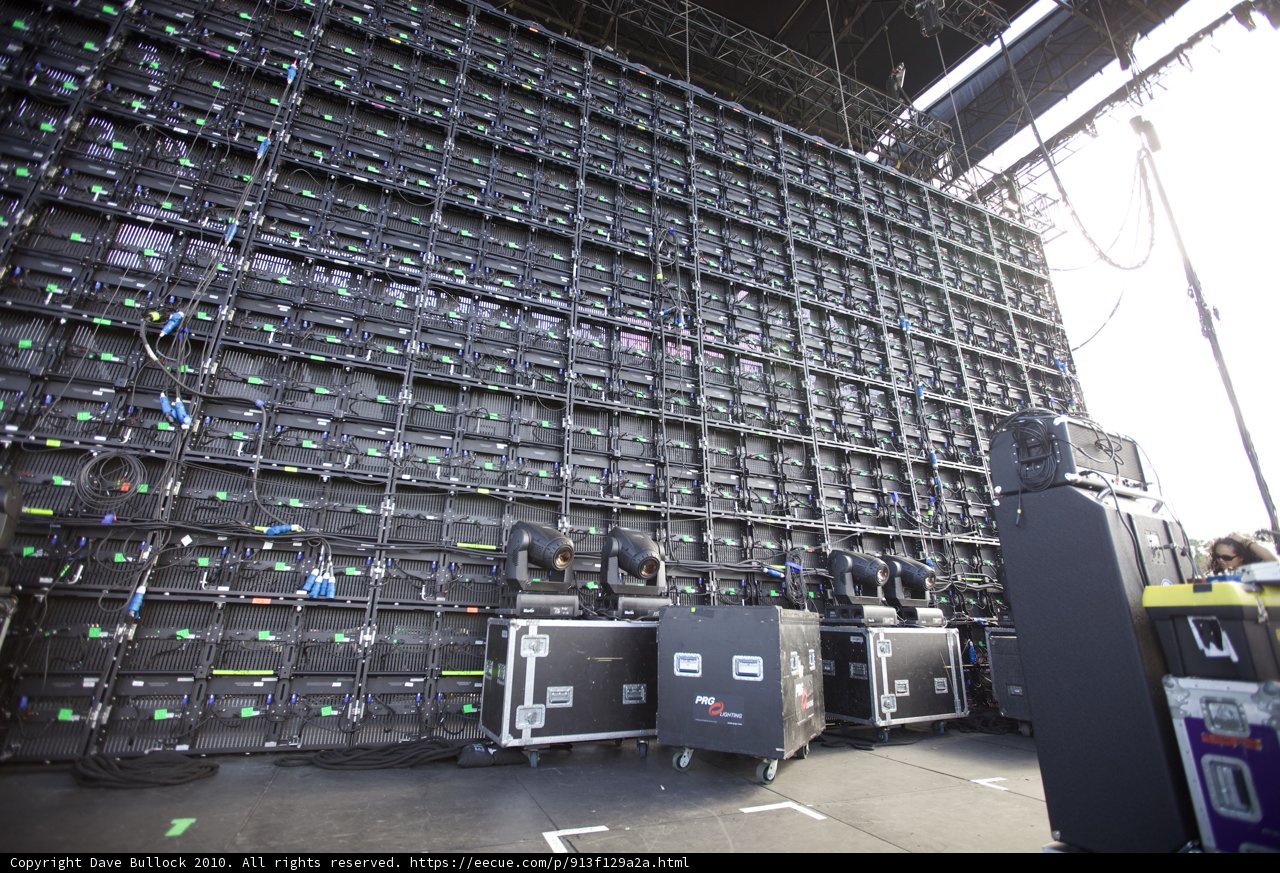 Behind the Scenes of Coachella Sunday: A Wall of Hardware