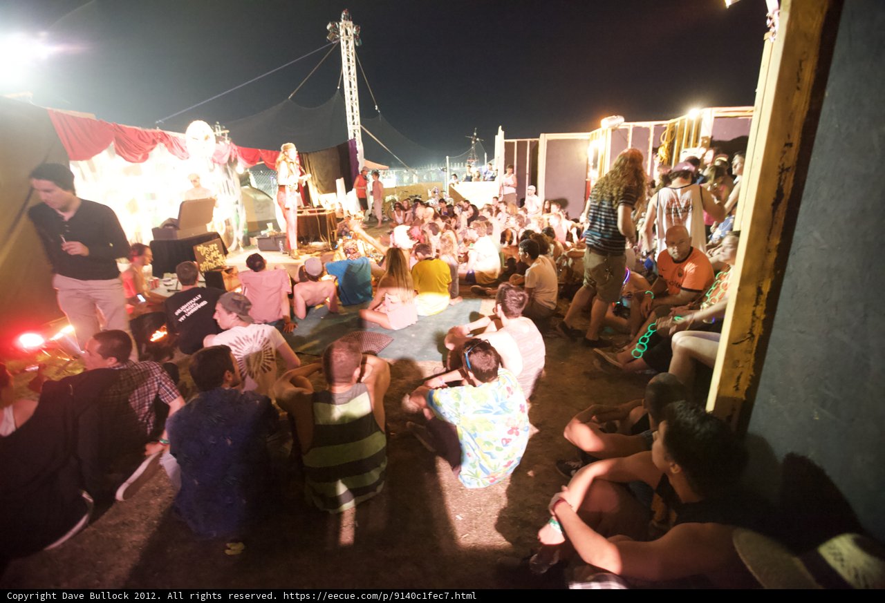 Nighttime Crowd at Coachella