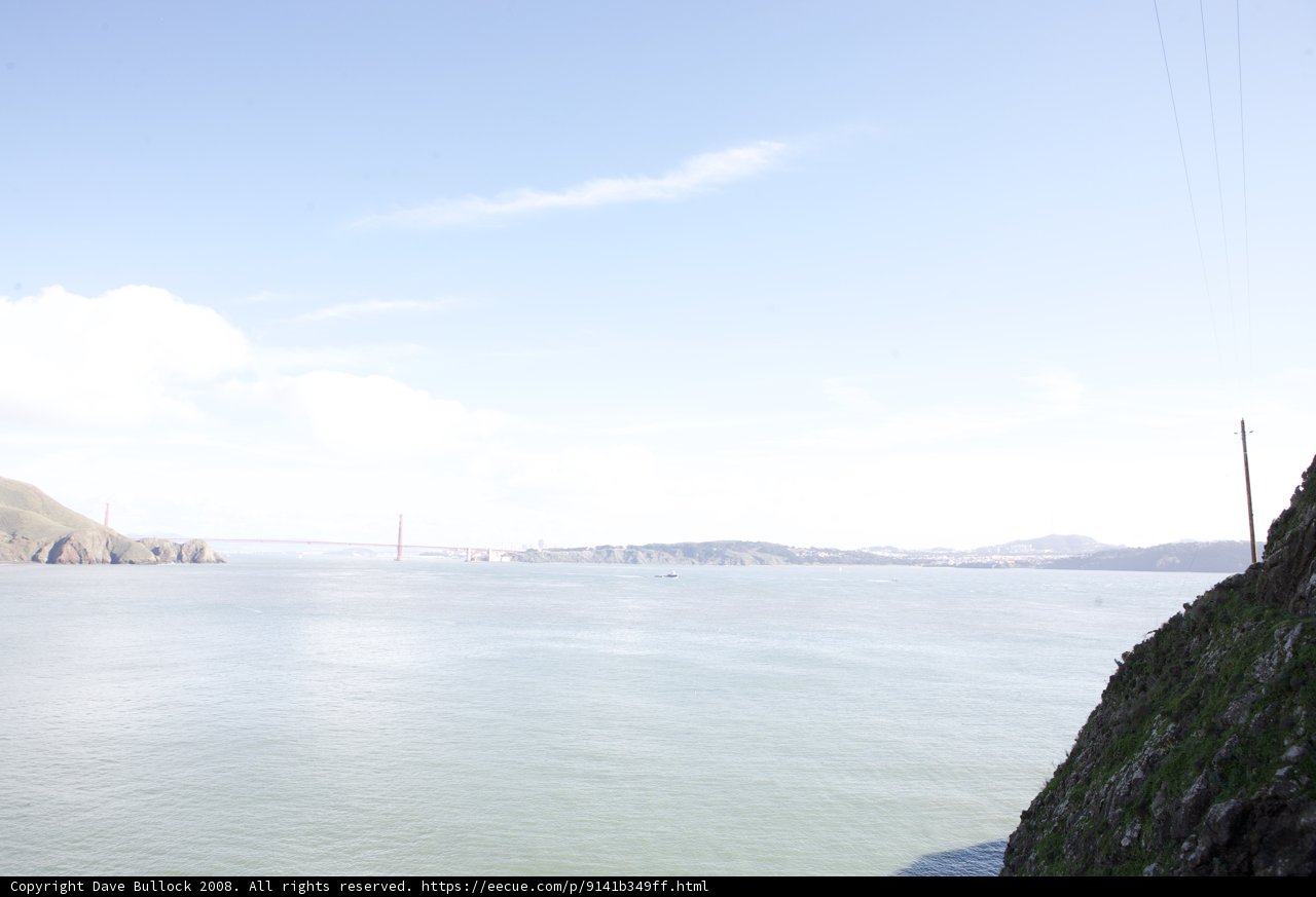 Majestic View of the Golden Gate Bridge from atop the Cliff