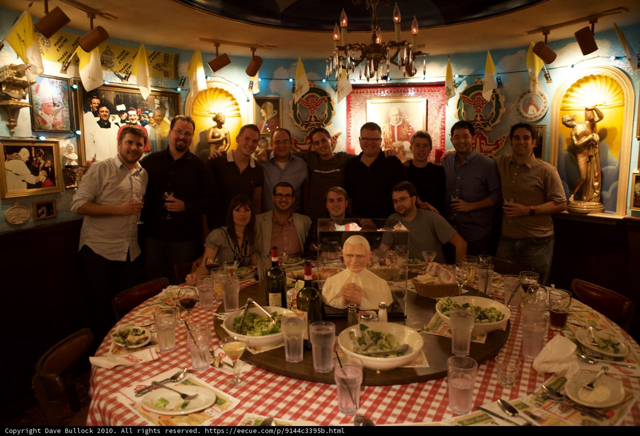 Group Photo at a Restaurant
