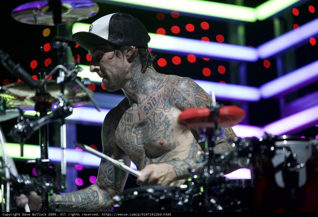 Tattooed Drummer Rocks Coachella Stage