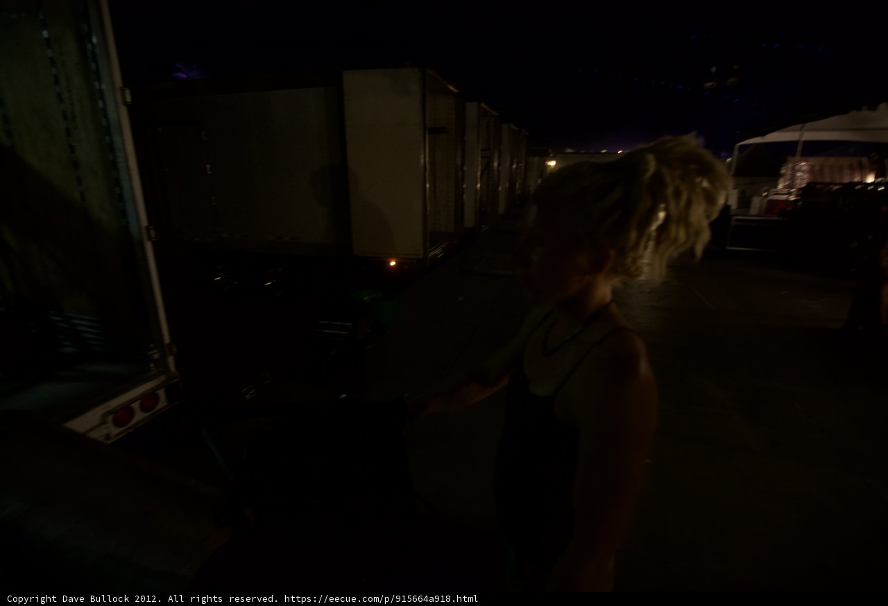 Nighttime Truck Stop