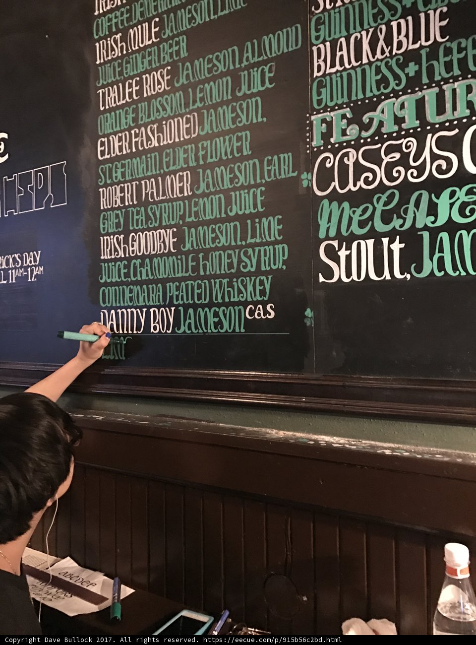 Menu Planning on a Blackboard