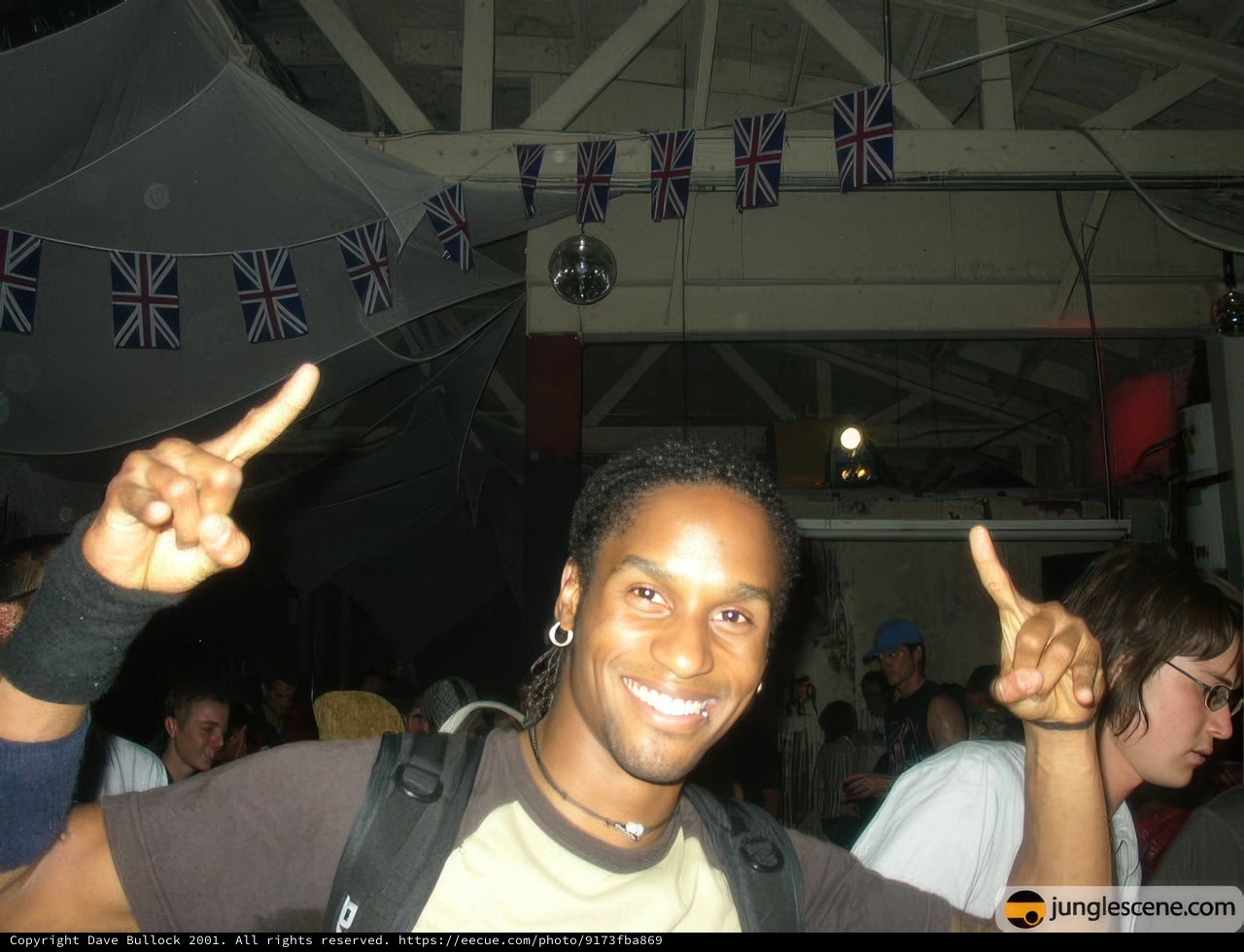 Two Fingers Up in the Urban Crowd