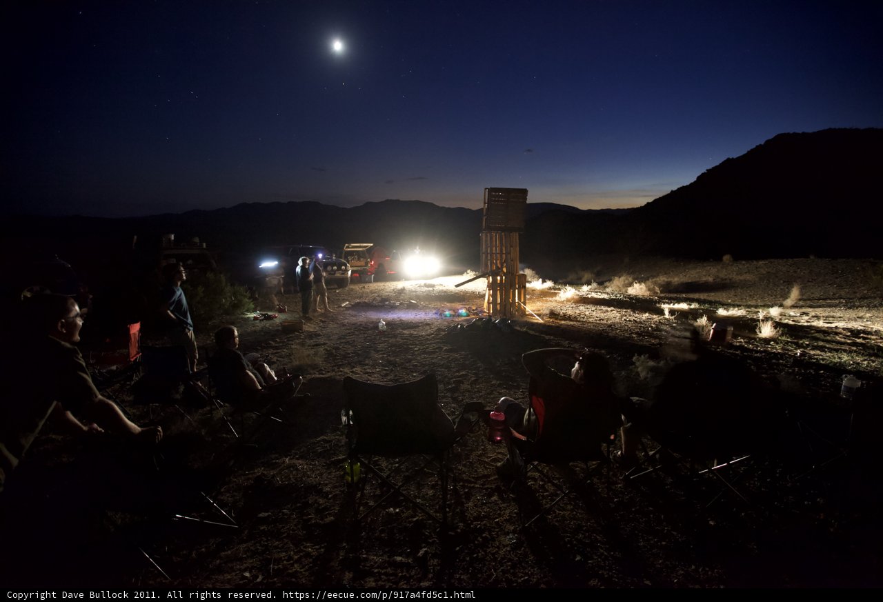 Moonlit Campfire Gathering
