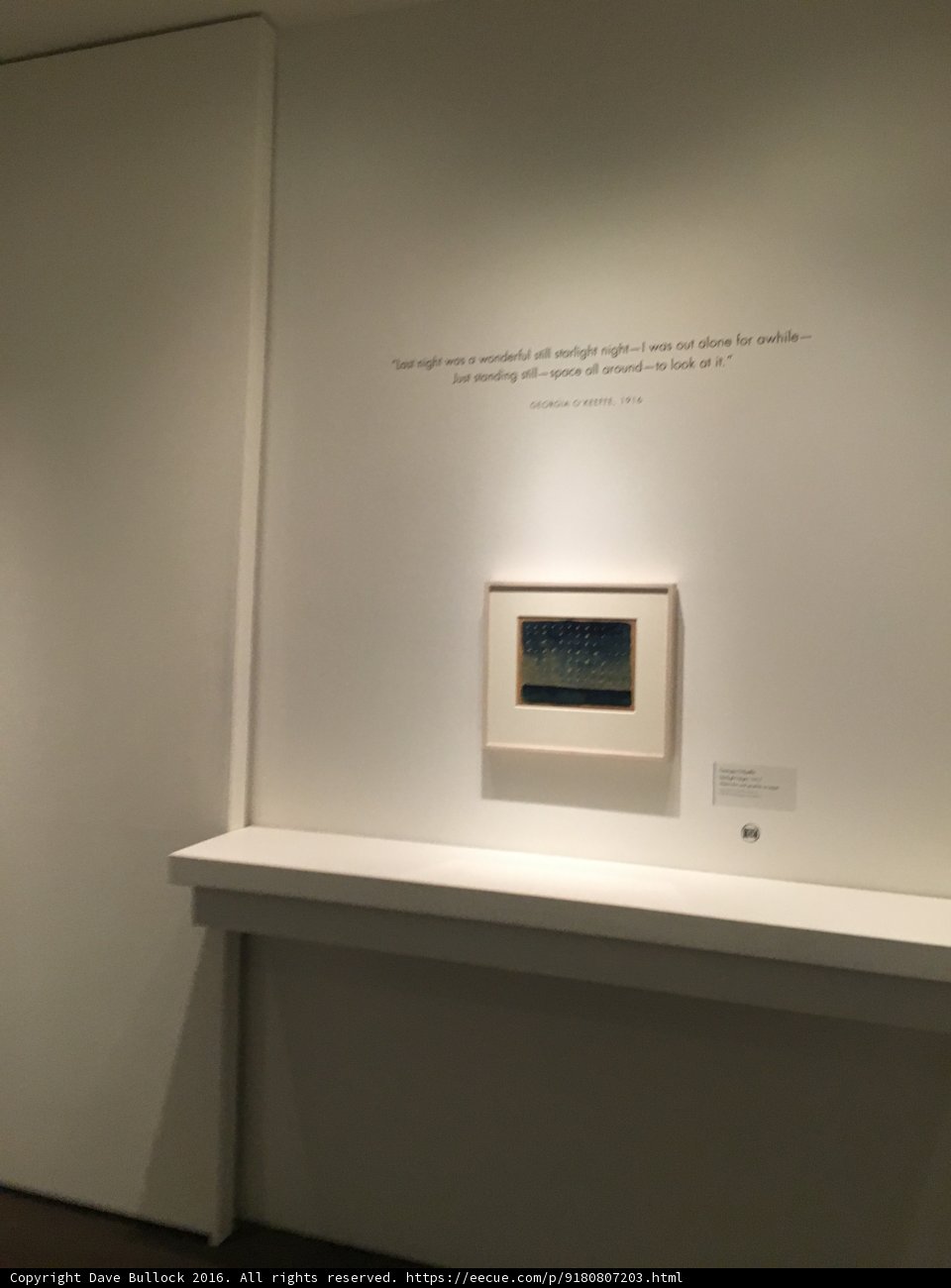 Art display at Georgia O'Keeffe Museum