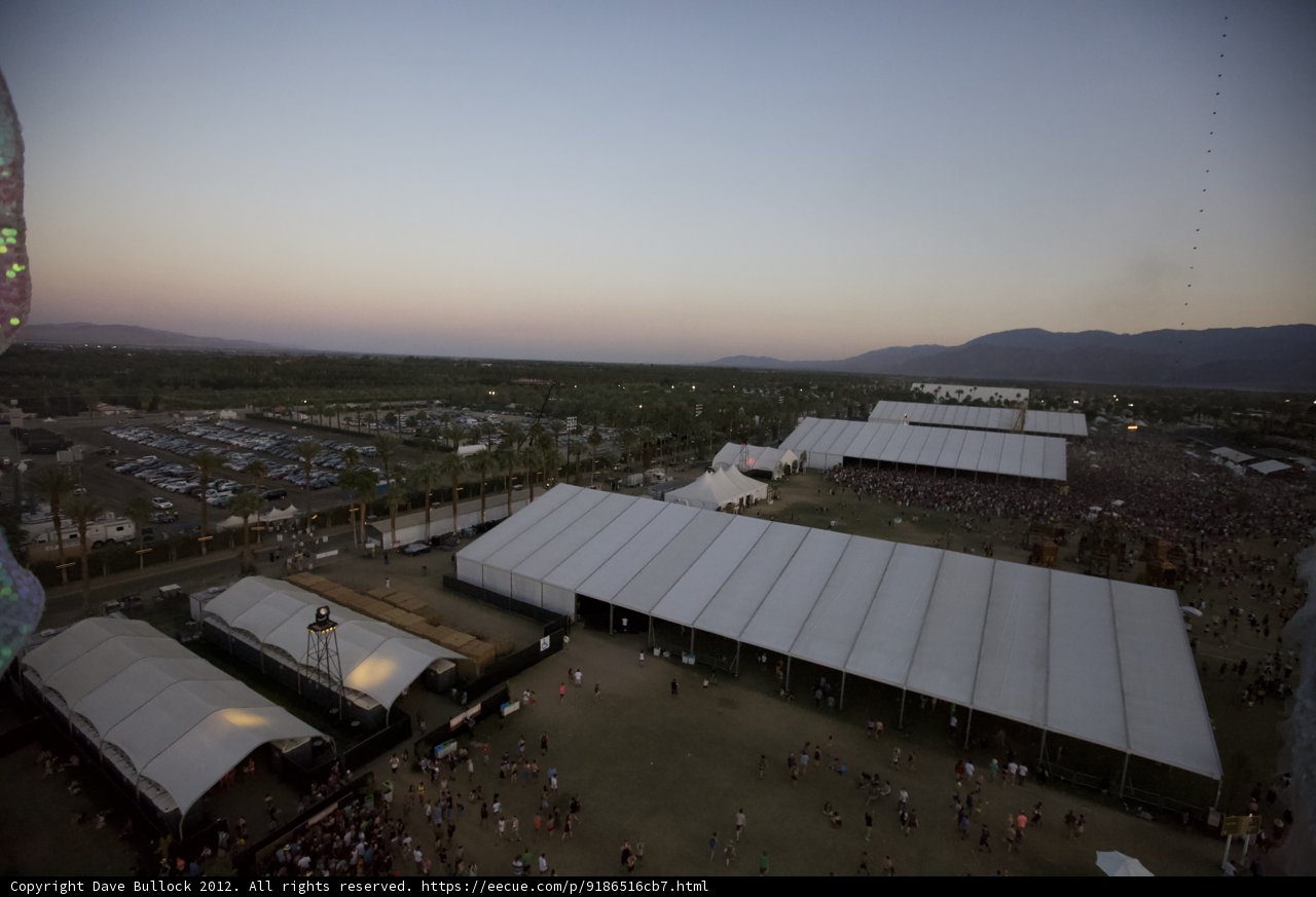 Crowd Gathering at Coachella Festival