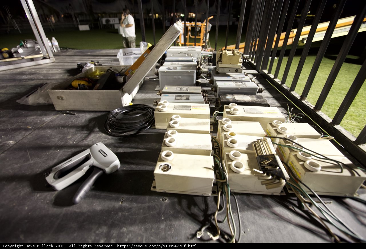 Electrical Equipment Arranged on a Table
