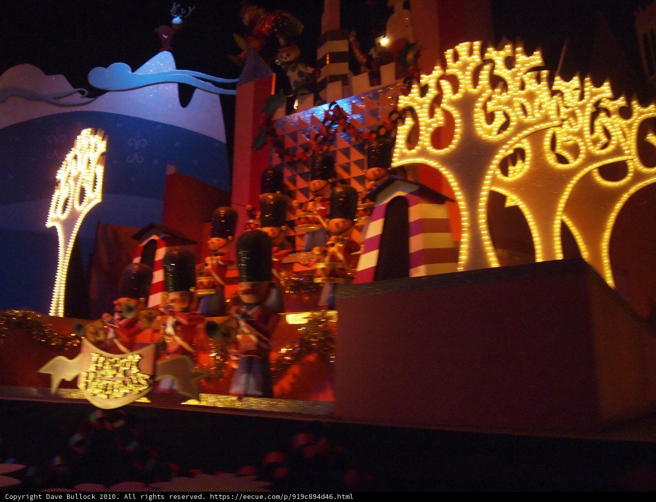 A Festive Christmas Village at Disneyland